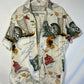 Hawaiian Islands Short Sleeve Button Up Shirt - XLarge - 27.5” x 29.5”