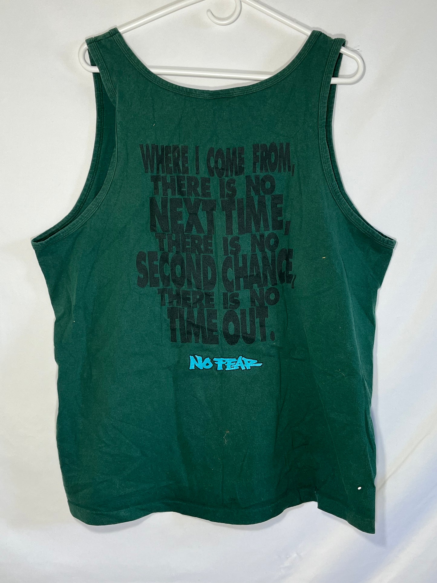 90's No Fear Tank Top Shirt - XLarge - 23” x 26”