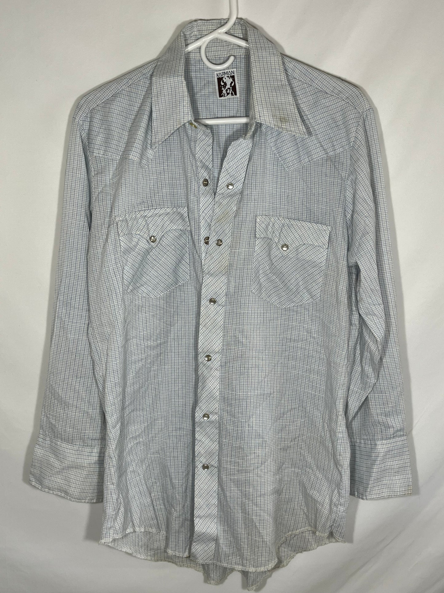 Karman Pearl Snap Shirt - Large - 22” x 32.5”