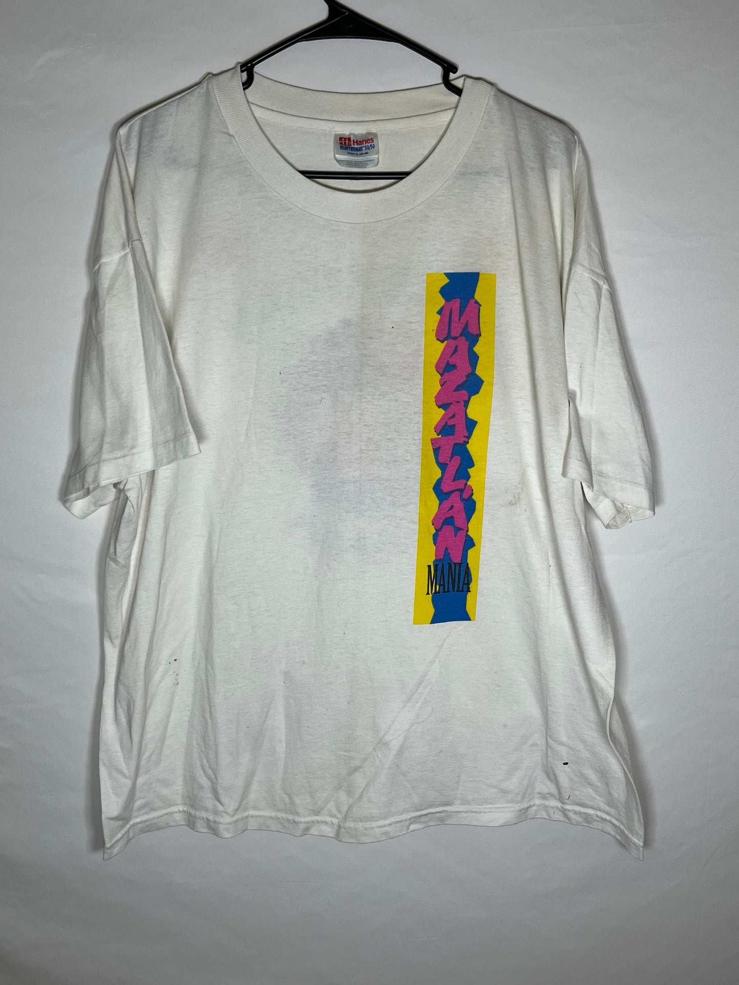 90's Hanes Mazatlan Mania Tshirt - XLarge - 23” x 28”