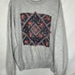 90's Flower Pattern Crewneck Sweatshirt - XLarge - 24” x 25.5”