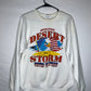 Sudadera con cuello redondo Desert Storm de los años 80/90 - Grande - 22" x 25.5"