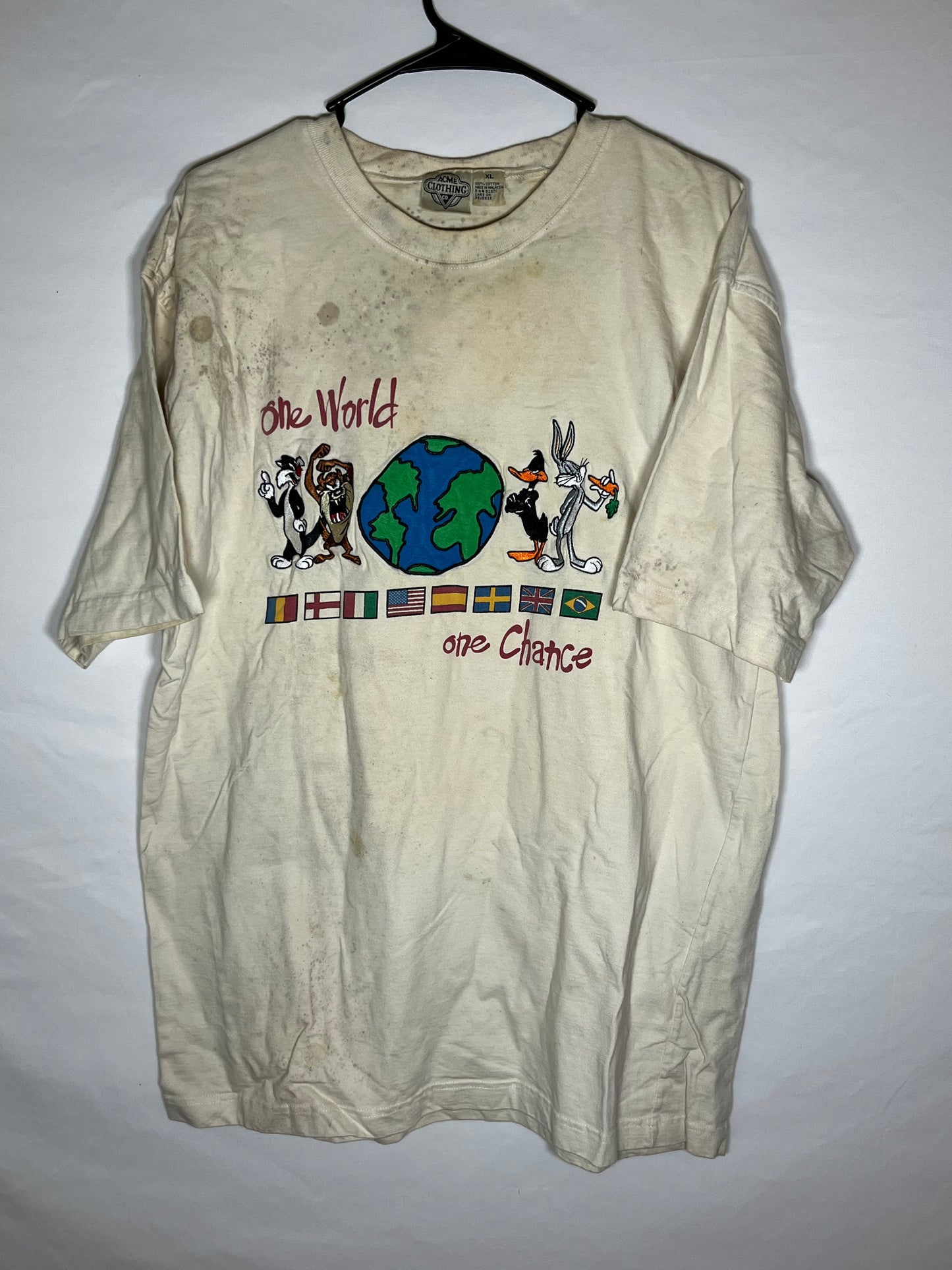 Camiseta de los 90's World Looney Tunes - Grande - 22" x 30"