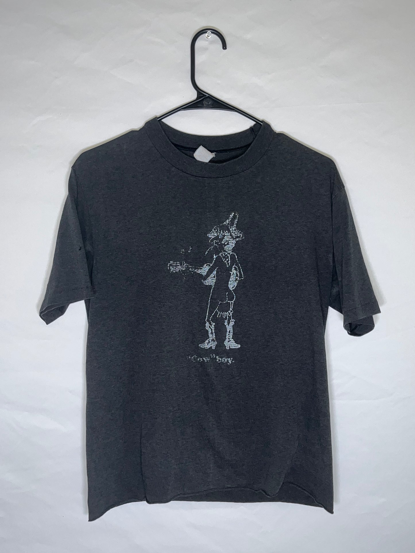 80's Cow Boy Tshirt - Small - 18” x 24”