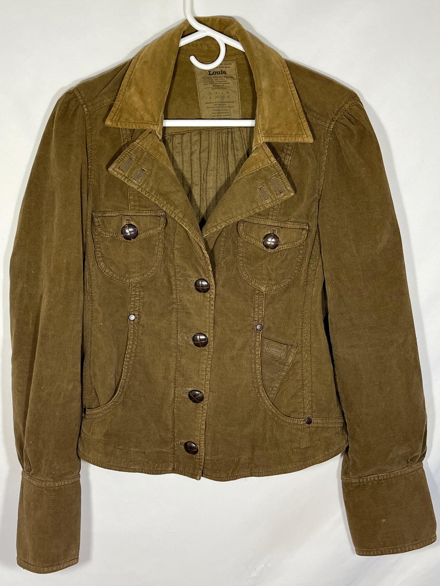 Louie Corduroy Jacket - Medium - 20.5” x 21.5”