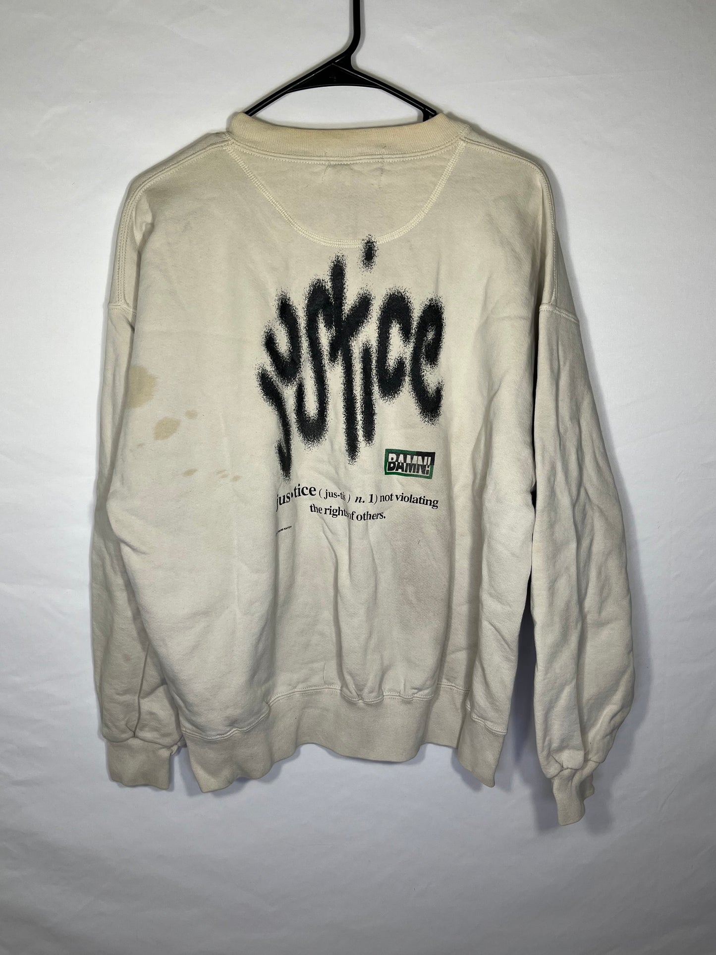 90’s Jerzees Justice Crewneck Sweatshirt - Large - 23” x 25”