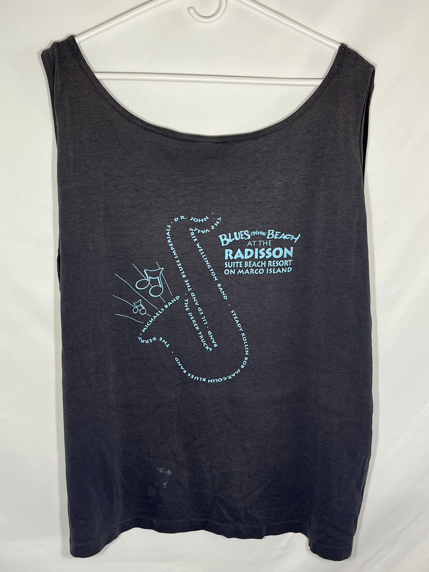 80/90's Marco Island Blues Fest Tanktop - XLarge - 26” x 23”