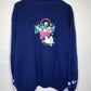 90’s Flower Kitty Crewneck Sweatshirt - XLarge - 25” x 26”