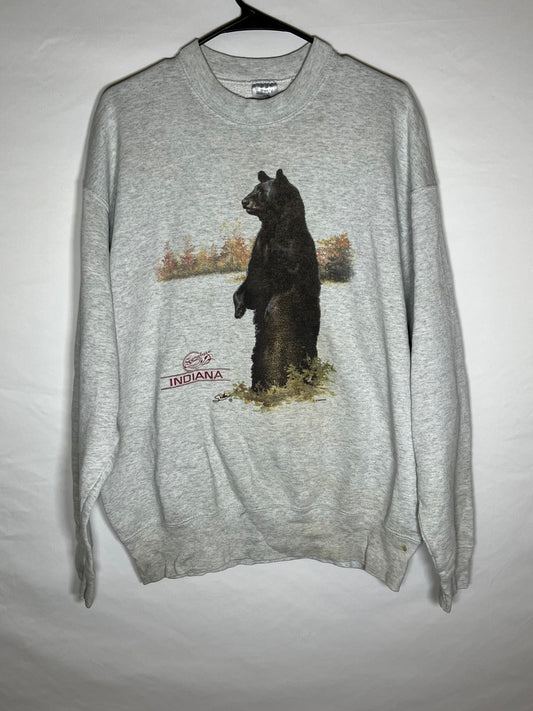 90's FOTL Bear Crewneck Sweatshirt - Large - 22” x 28”