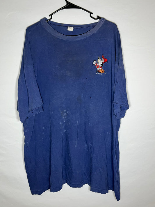 90 年代迪士尼刺绣 T 恤 - 超大 - 27 英寸 x 31 英寸