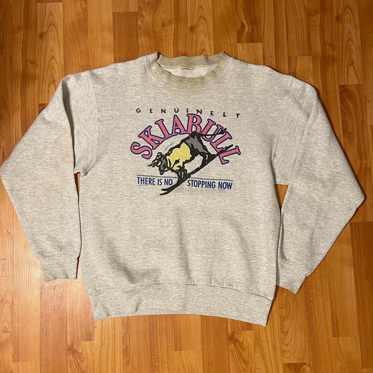 funny skiabull sweatshirt fits XL