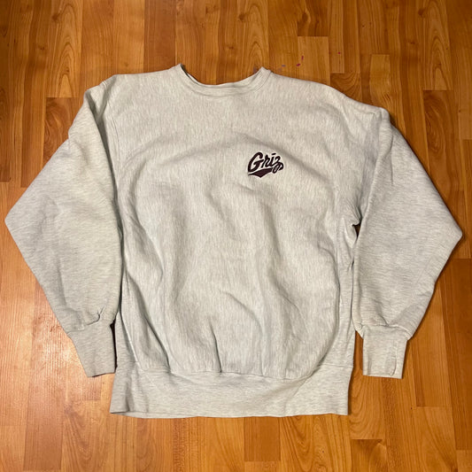 1990s griz sweatshirt in grey fits XL