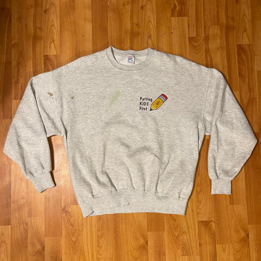 90s jerzees teacher sweatshirt fits L