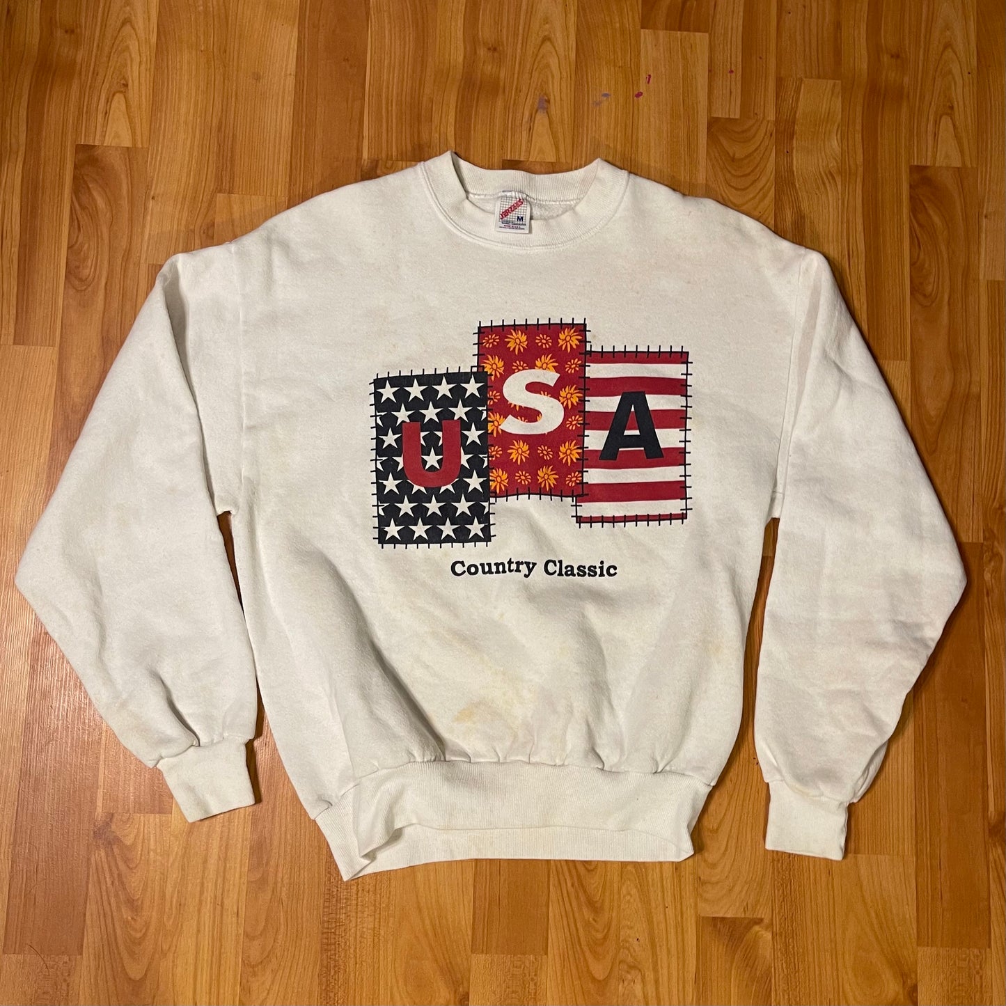 1990s jerzees usa country classic sweatshirt fits L