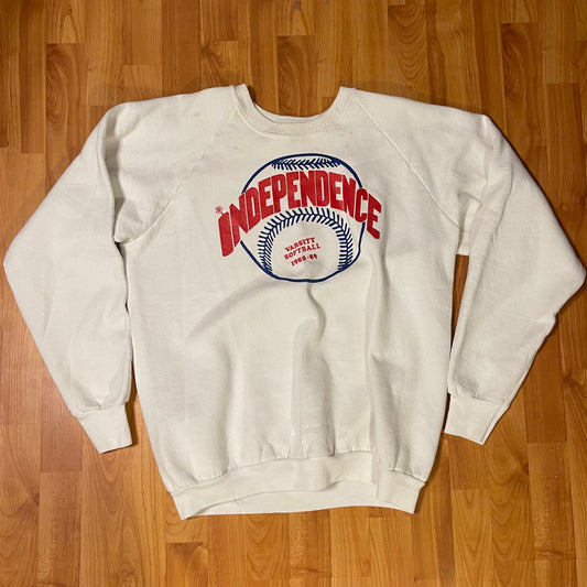 1980s softball league sweatshirt fits L