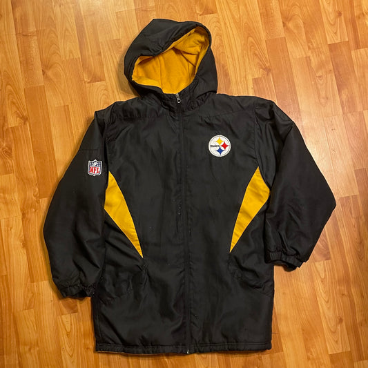 Pittsburgh steelers hooded jacket fits XL