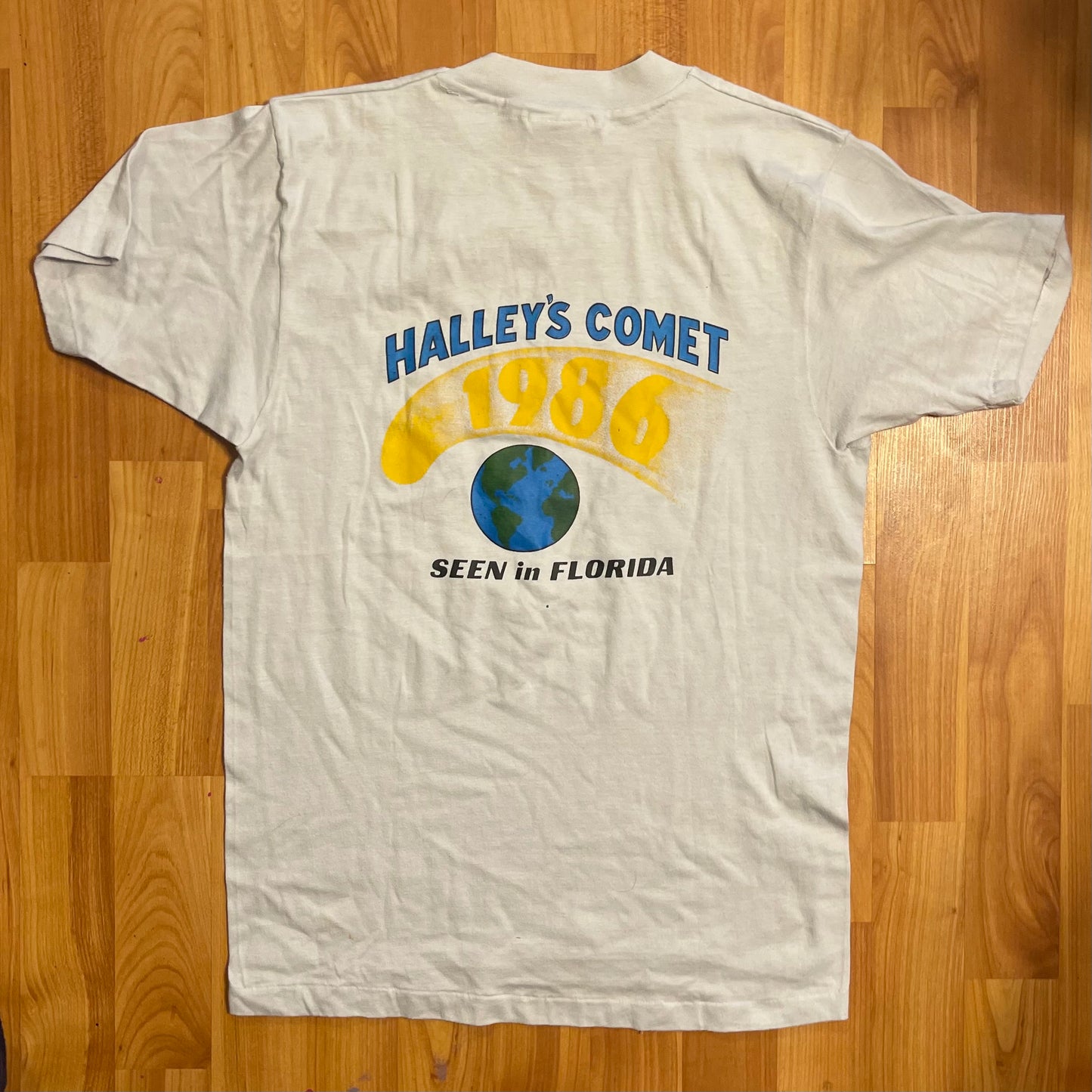 1980 年代 Hanes Haley 彗星 T 恤 - M