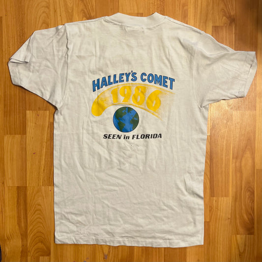 1980 年代 Hanes Haley 彗星 T 恤 - M