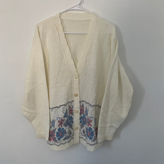 Flower Cardigan- XL