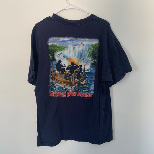 Bass Fishing T-shirt- L