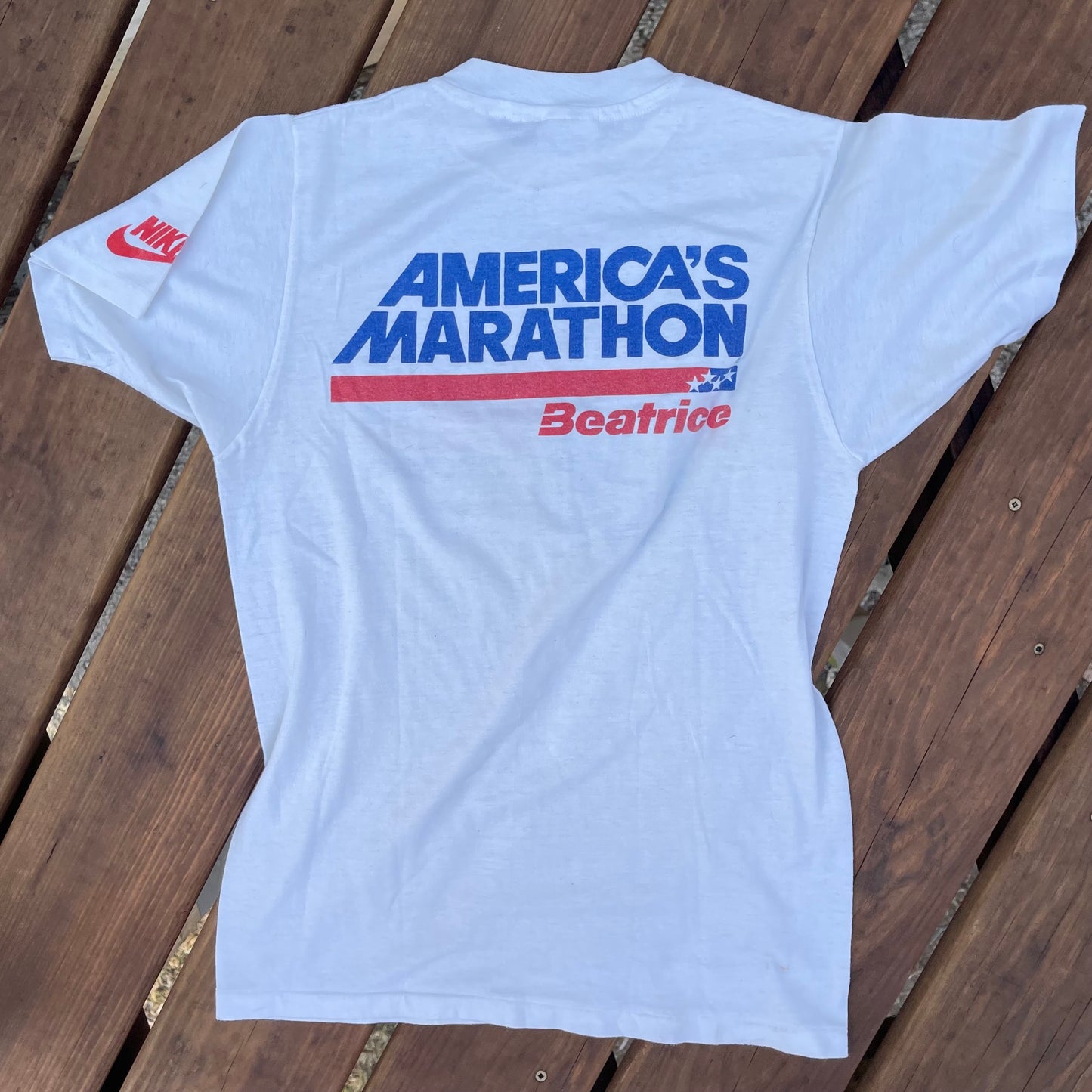 1986 Hanes Nike America's Marathon Tshirt - M