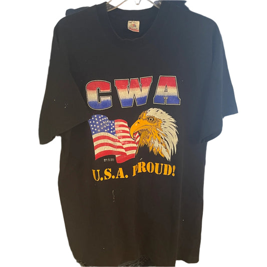 90s FOTL CWA Tshirt - Large - 22" x 30.5"