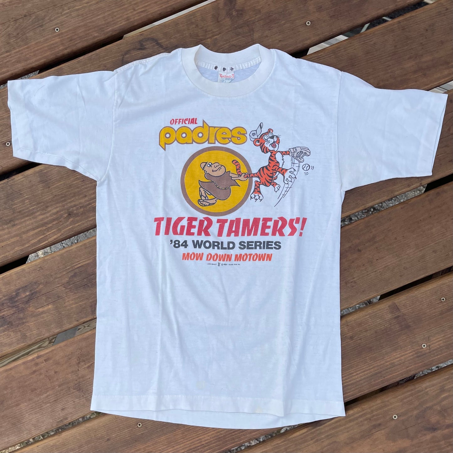 1984 Padres Tigertamers Tshirt - M