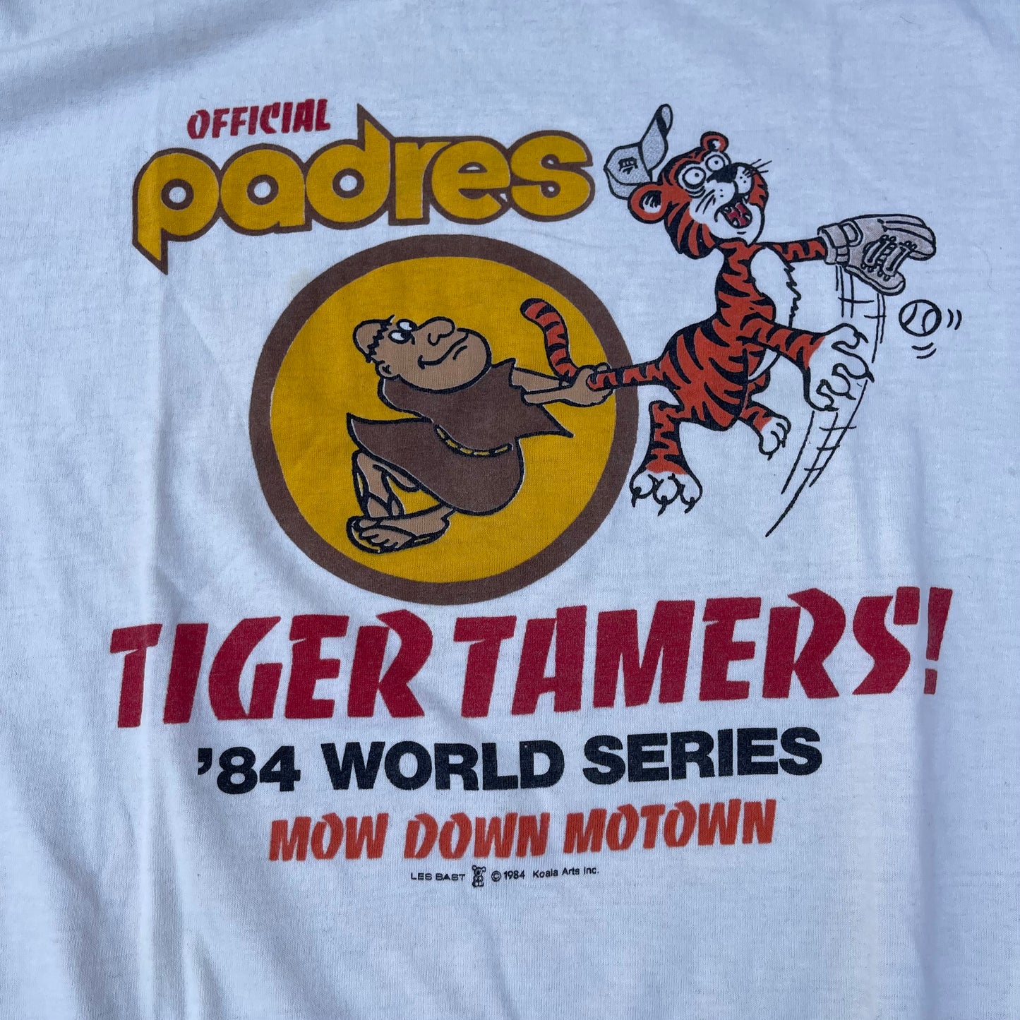 1984 Padres Tigertamers Tshirt - M