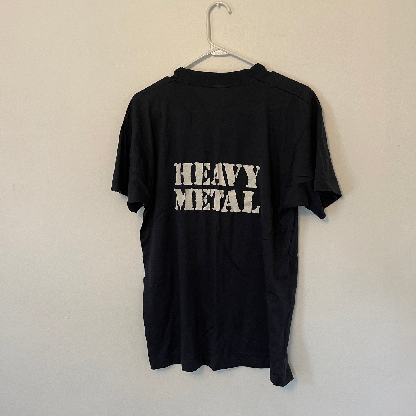 1980's Heavy Metal AM Radio Tshirt - XL