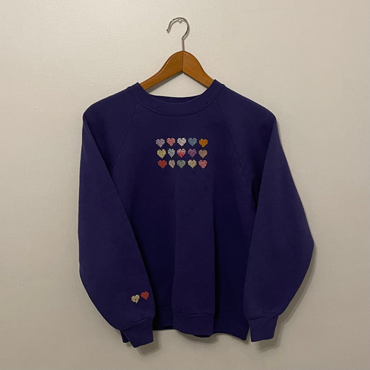 1990 Hanes Heart Crewneck - L