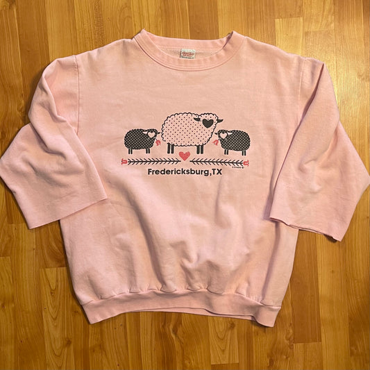 1987 Sheep Quarter Sleeve Sweatshirt - L