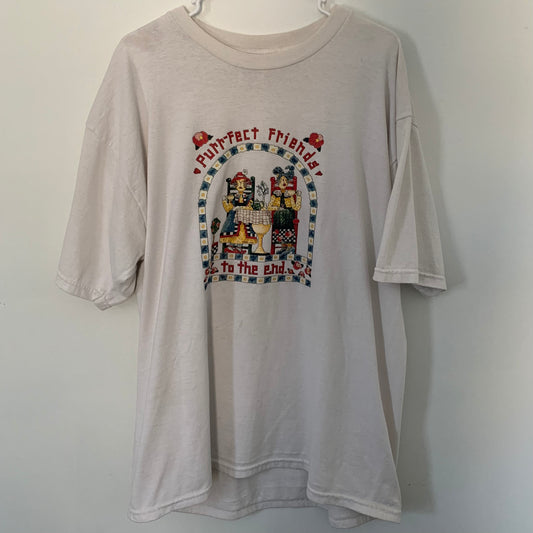 Purrfect Friends T 恤 - XL 