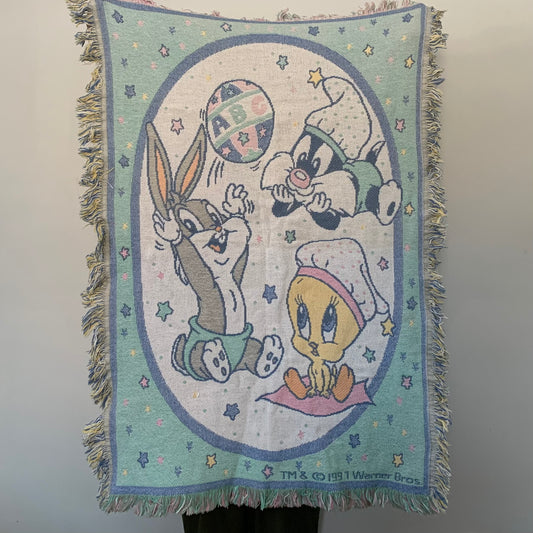 1997 Looney Tunes Baby Blanket