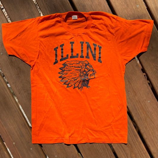 1980's Illini Tshirt - L