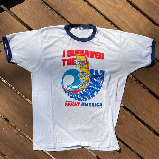 1970's I survived the Tidal Wave Tshirt - XL fits L