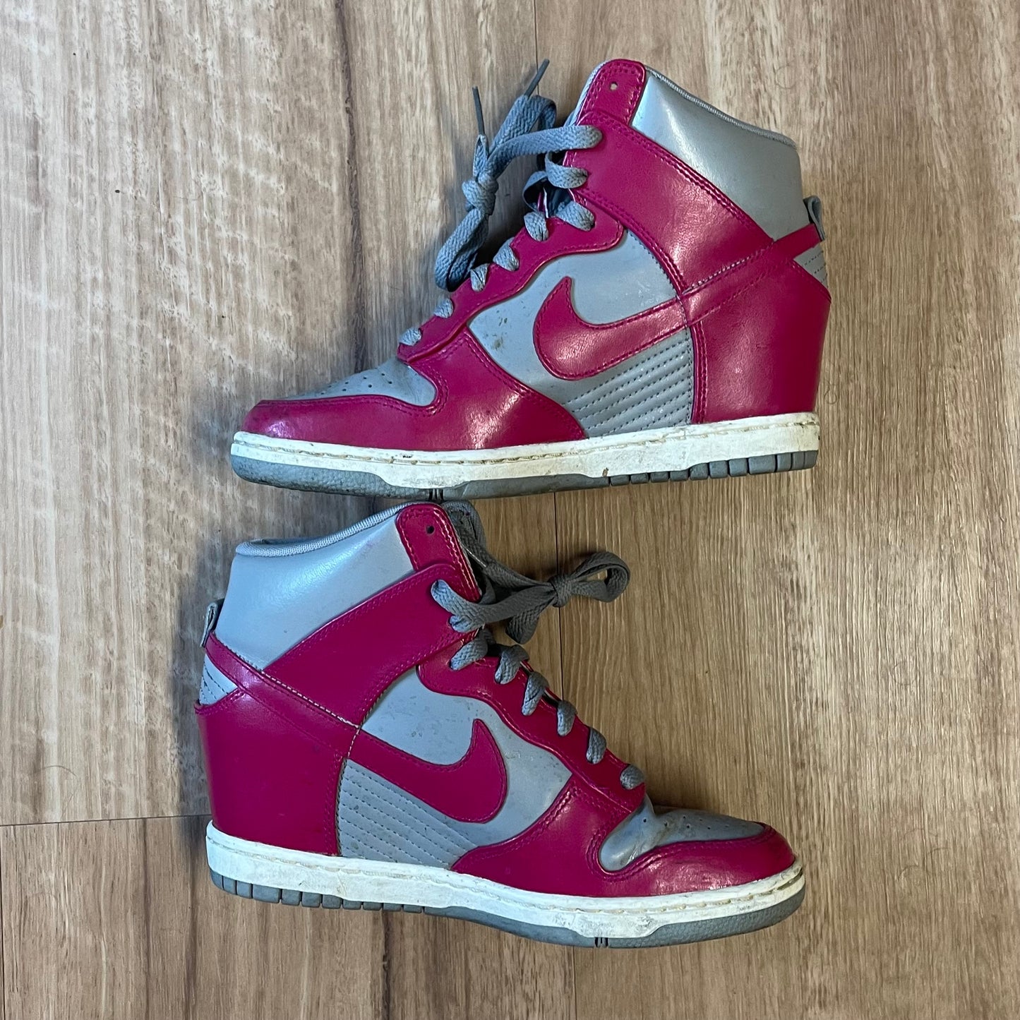 Women's 2012 Nike Dunk Sky High 'Medium Grey Fuchsia' - 8