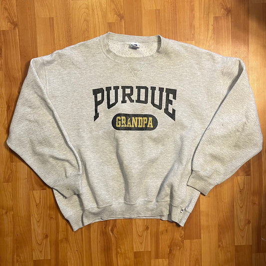 Cuello redondo Purdue Grandpa Russell de 1990 - XL