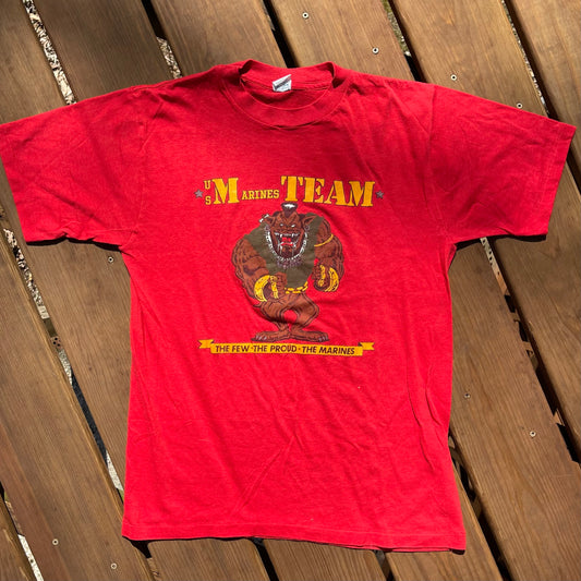 1980's Marines Tshirt - L