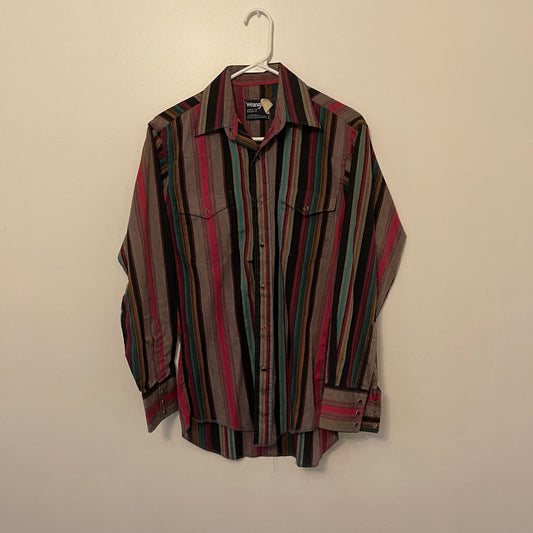 1990 年代 Wrangler Button Up - XL