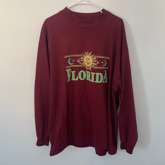 Florida Mock Neck Crewneck- XL