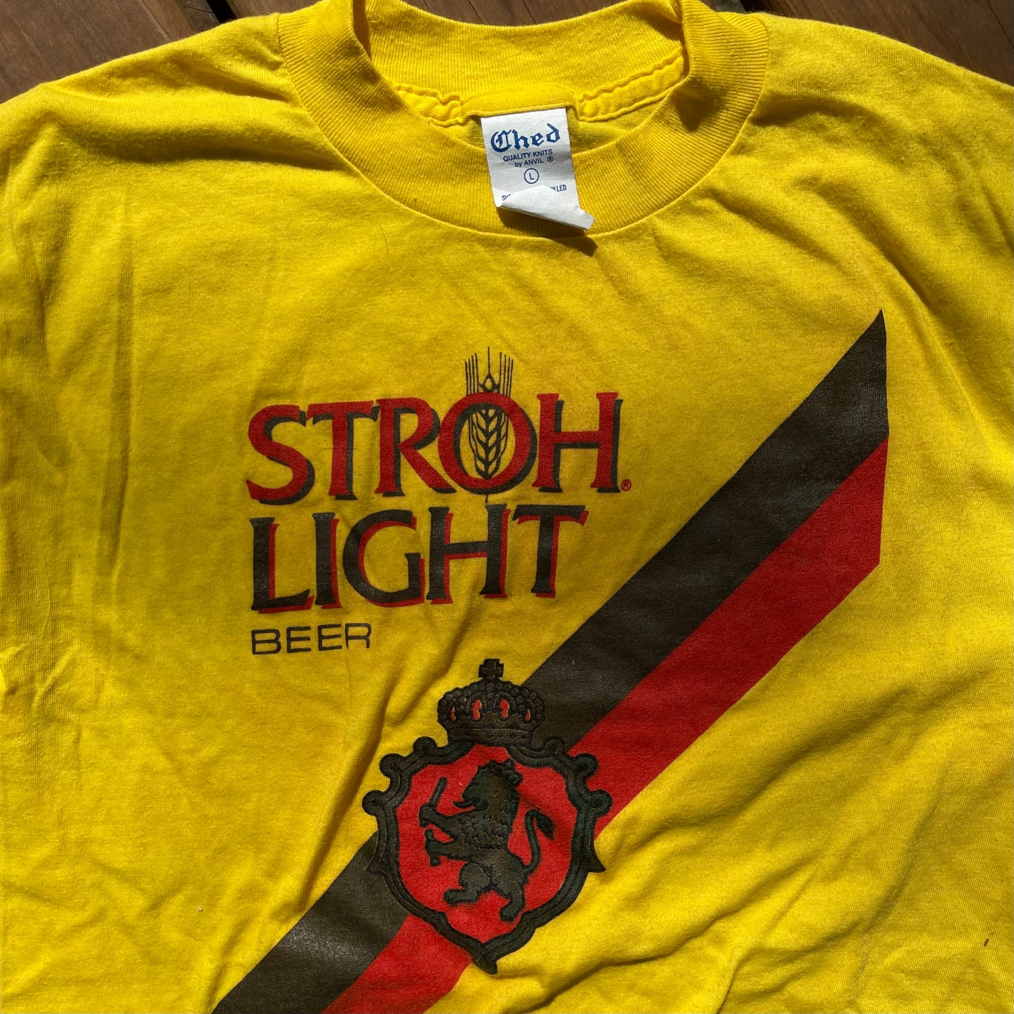 1980's Stroh Light Tshirt - L