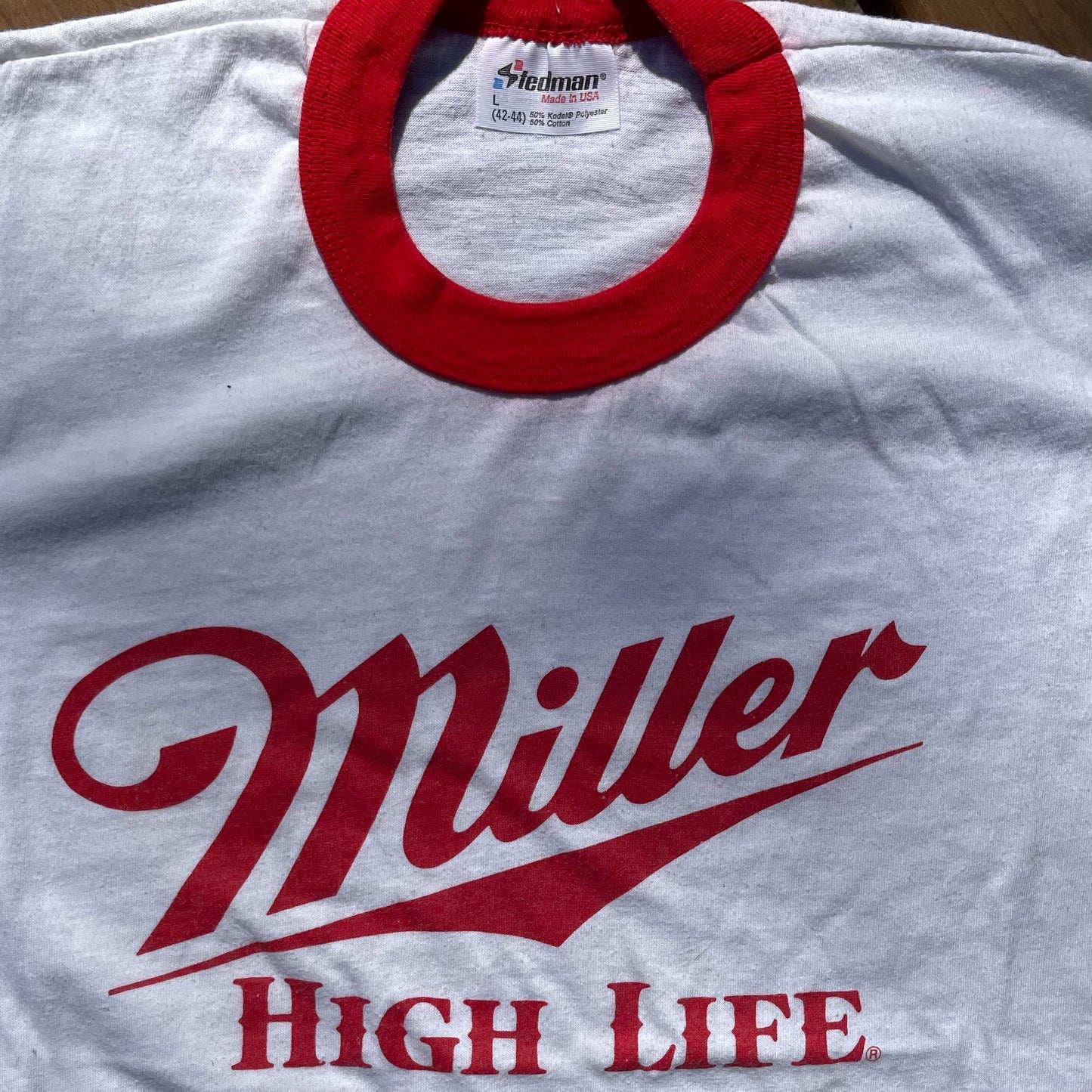 1980's Miller Lite Ringer Tshirt - L fits M