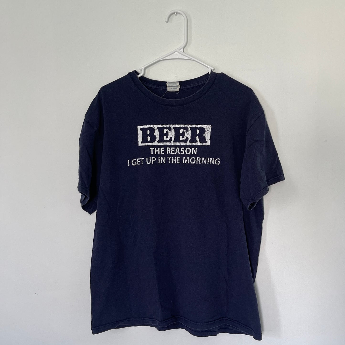 Beer is the Reason I Get Up Tshirt - XL