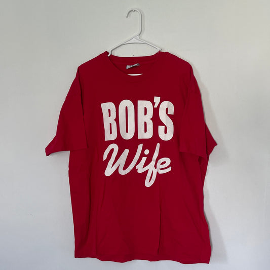 Camiseta de algodón Bob's Wife Lee de 1990 - XL