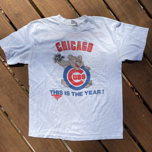 Camiseta de los Cubs de este es el año 1989 - L