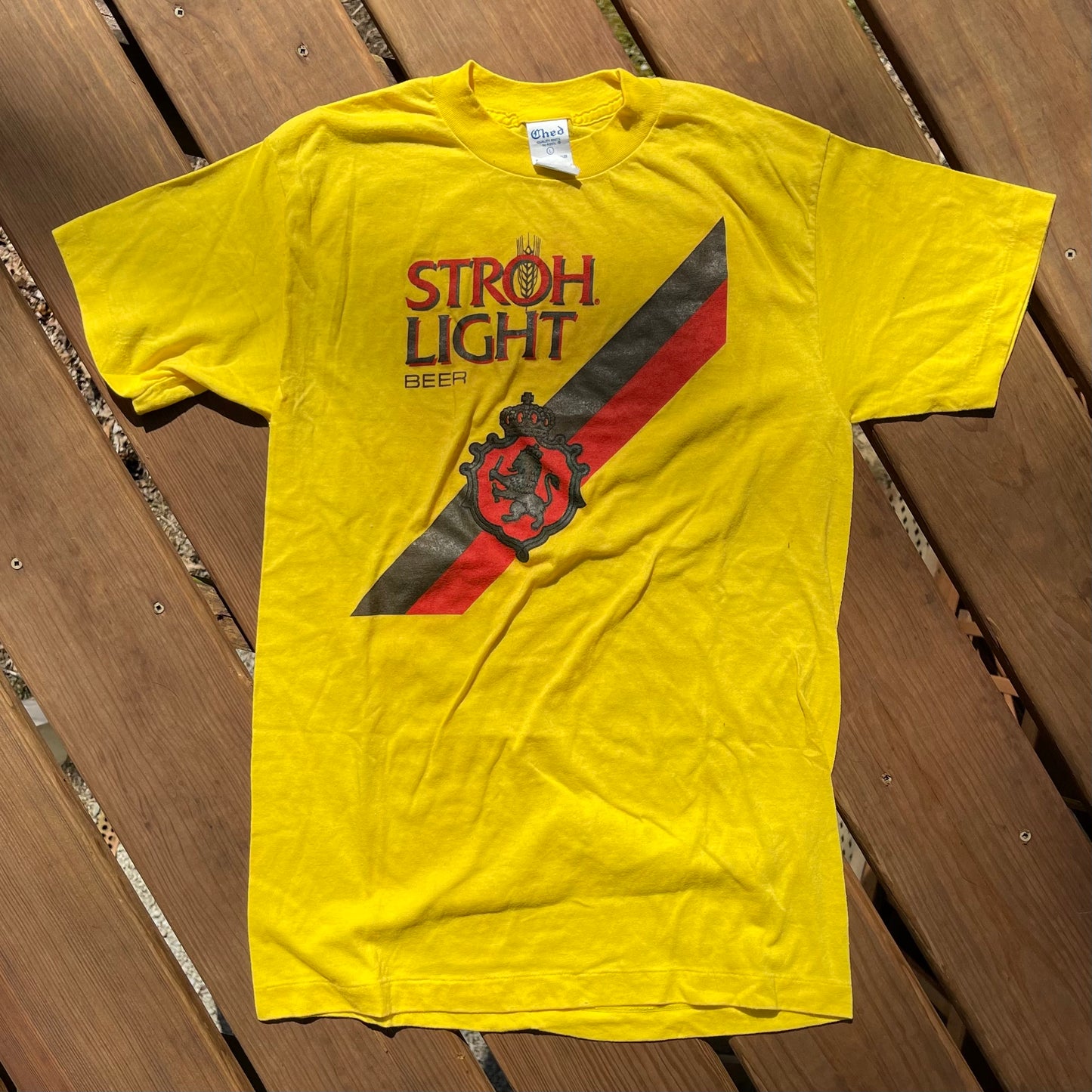 1980's Stroh Light Tshirt - L