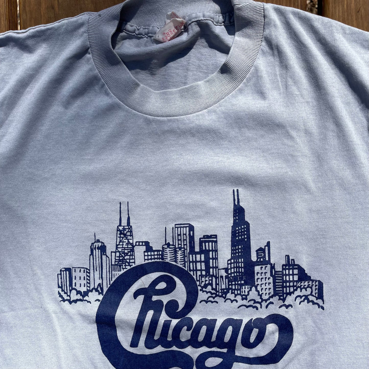 1980's Chicago Skyline Tshirt - L