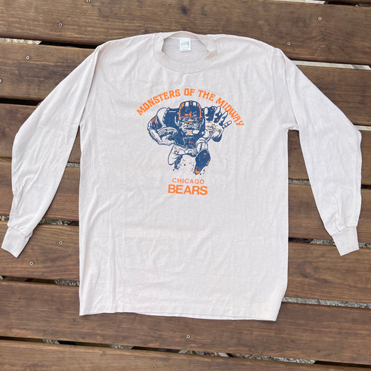 1980's Bears Monsters of the Midwest Long sleeve Tshirt - XL