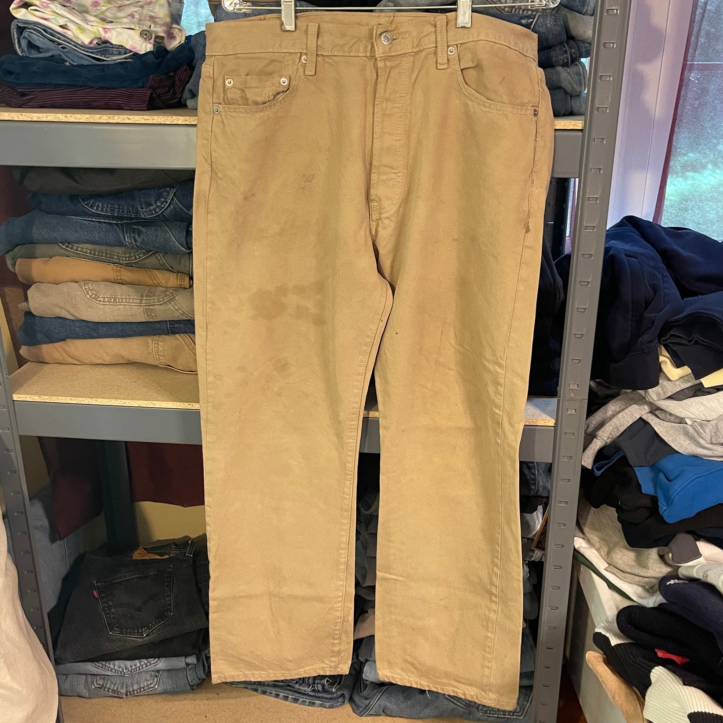 Khaki Levi 501 34" x 30"