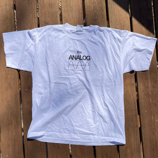 2000 年代 I'm Analog T 恤 - 2xl